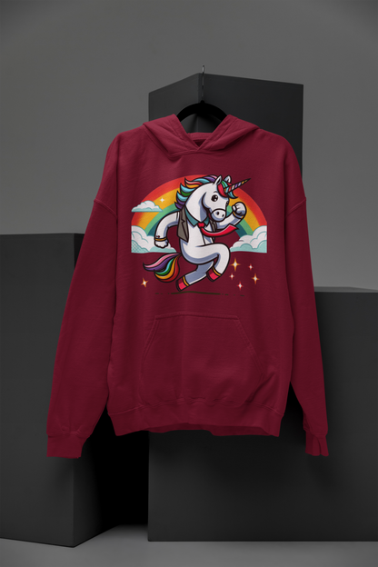 Sudadera con capucha Cruiser unicornio con arcoíris