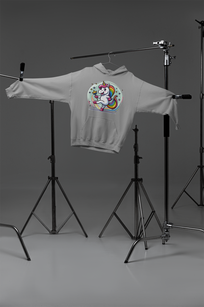 Unicornio bailando con burbujas - Sudadera con capucha premium para niños SK