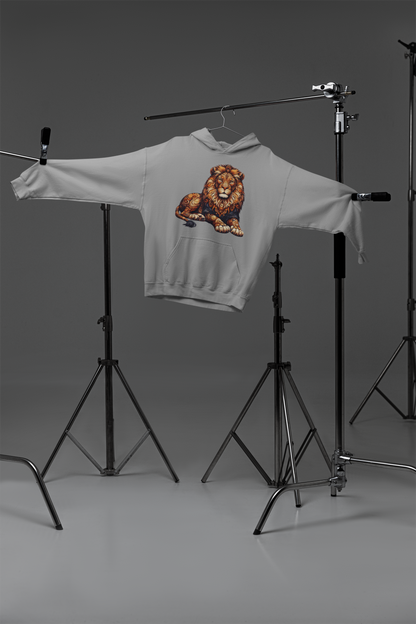 Sudadera con capucha premium para niños Sweet Mandala Lion