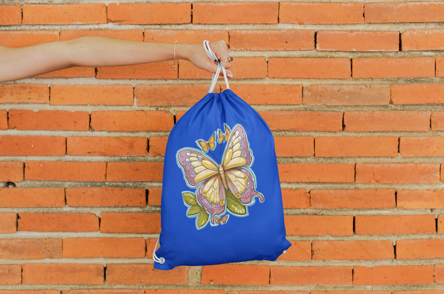 Basic Gymsack Schmetterling gemalt mit Aura