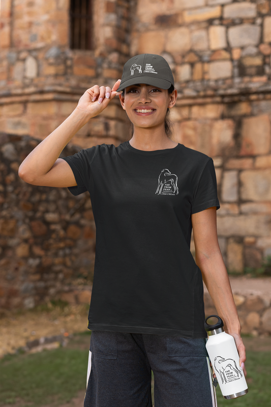 Damen Premium organic Stella Muser T-Shirt mit DTF Druck einseitig - FARFROMFEAR Tierschutz V1