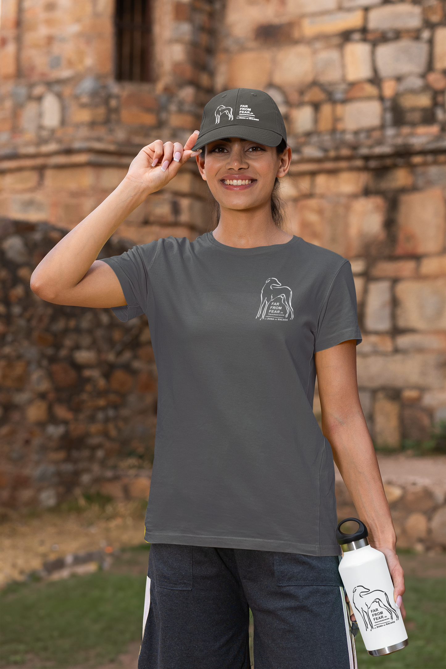 Damen Premium organic Stella Muser T-Shirt mit DTF Druck einseitig - FARFROMFEAR Tierschutz V1