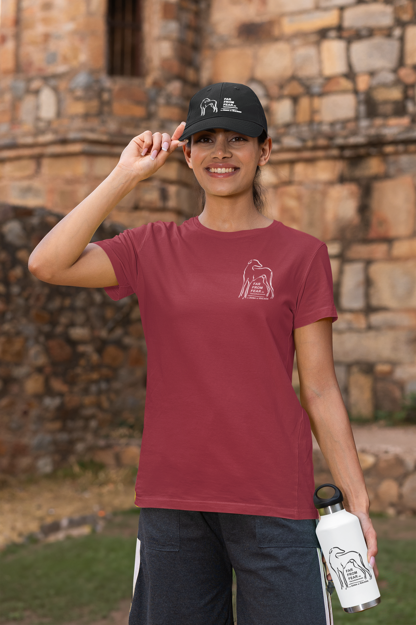 Damen Premium organic Stella Muser T-Shirt mit DTF Druck einseitig - FARFROMFEAR Tierschutz V1