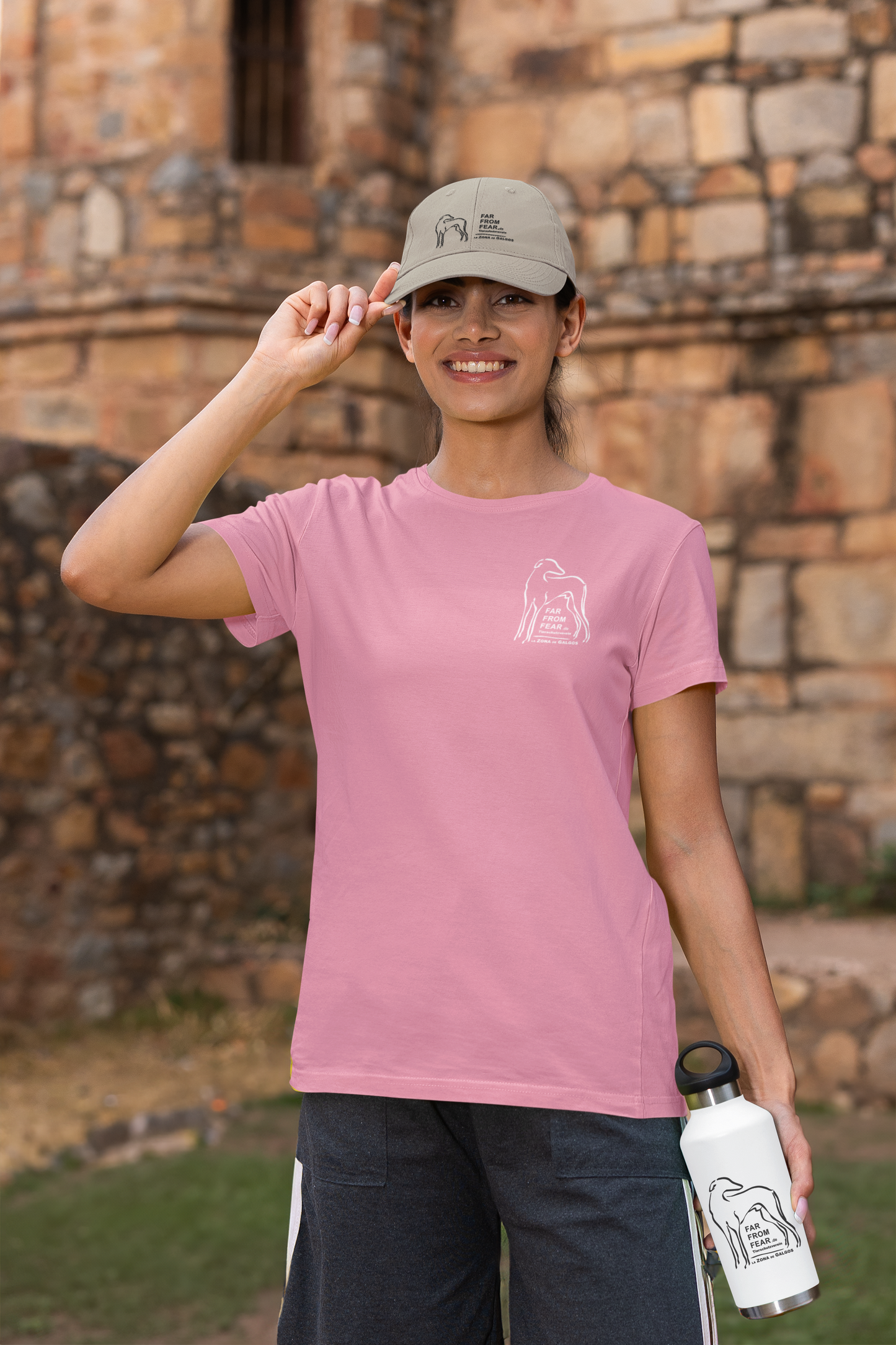 Damen Premium organic Stella Muser T-Shirt mit DTF Druck einseitig - FARFROMFEAR Tierschutz V1