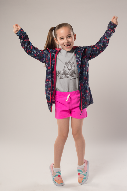 Mandala Löwe in grau T-Shirt Kids SK