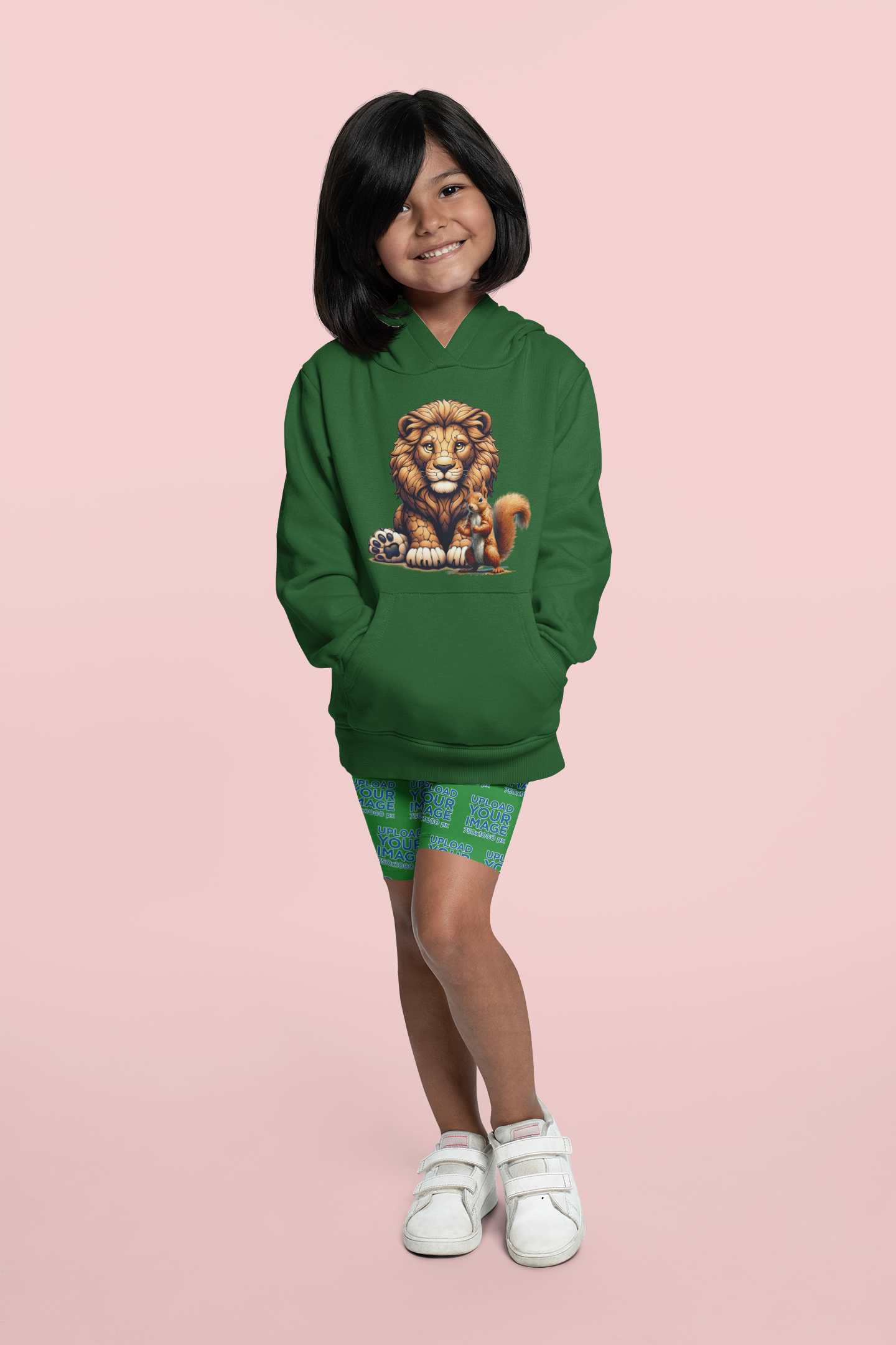 Kids Premium Hooded Sweat Loewe with squirrel