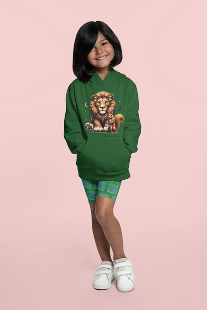 Sudadera con capucha Premium para niños Loewe con ardillas y lunas