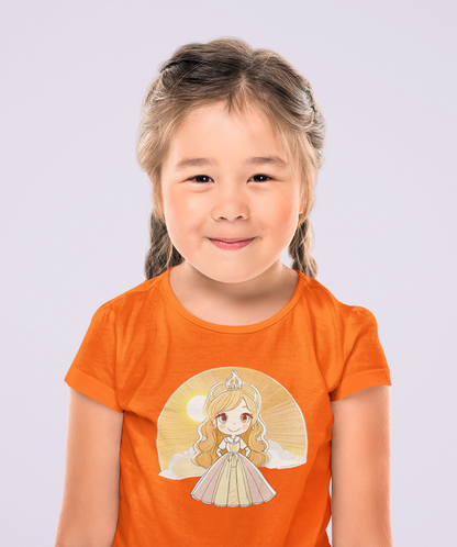 Camiseta Princesa Amanecer Amarillo para Niños SK