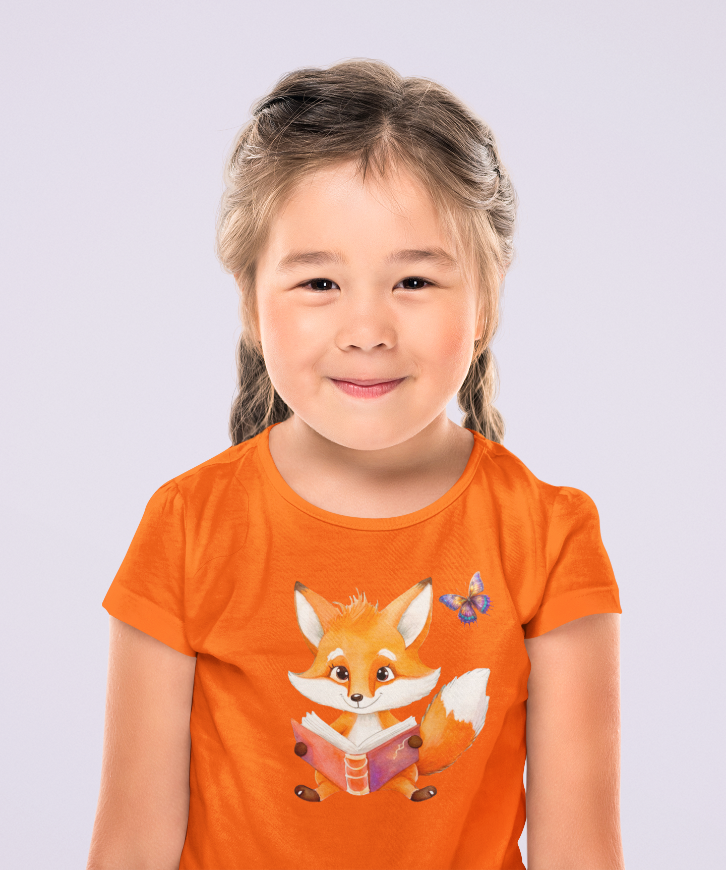 T-Shirt Kids Fox with Butterfly