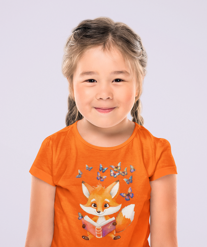 Fuchs mit Schmetterling Gruppe T-Shirt Kids SK