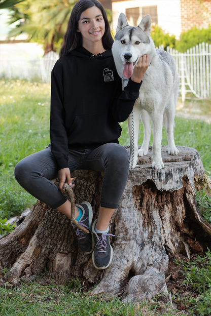 Sudadera con capucha para mujer con estampado DTF - FARFROMFEAR Bienestar Animal Estampado a doble cara