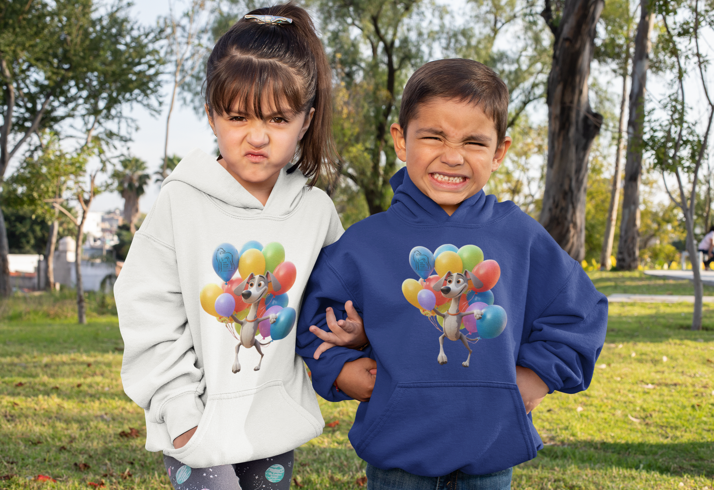 Kinder Unisex Premium Hoodie - Windhund Comic 1 FARFROMFEAR  - Mini Cruiser Hoodie 2.0 ST/ST