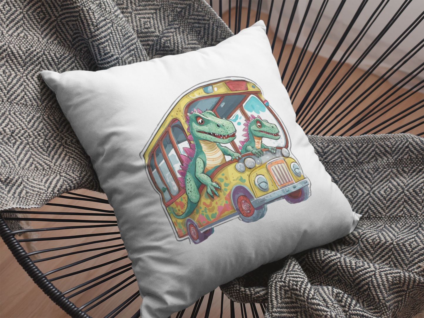 Kissen mit Inlett Dinobus