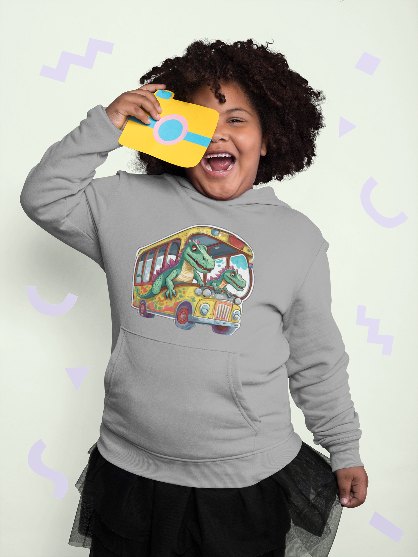 Sudadera con capucha premium para niños Dinobus