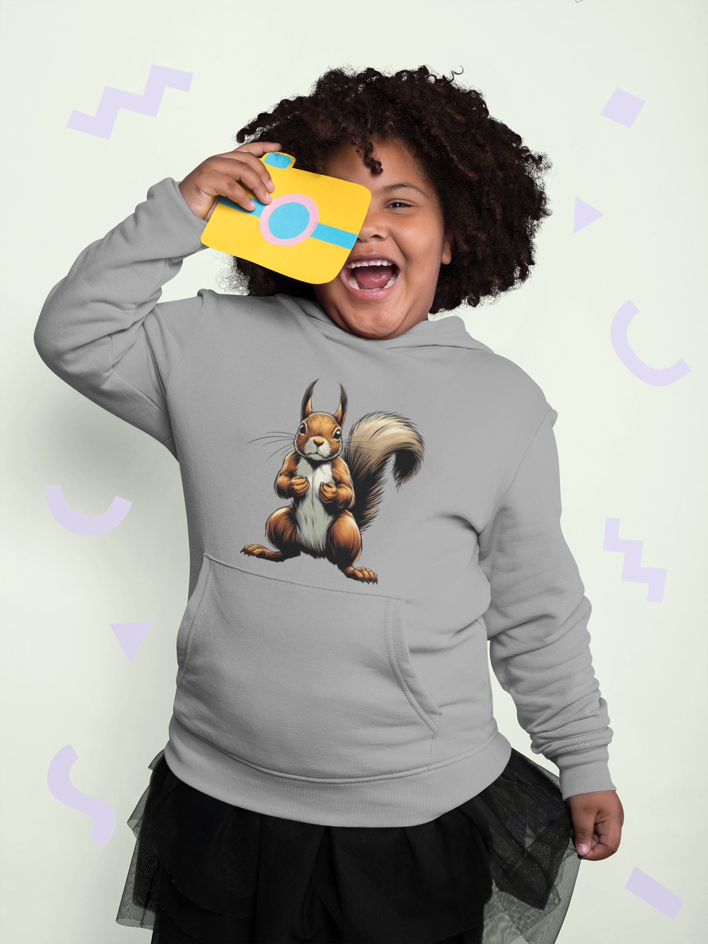 Kids Premium Hooded Sweat Squirrel