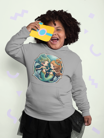 Sudadera con capucha premium para niños Sirenas