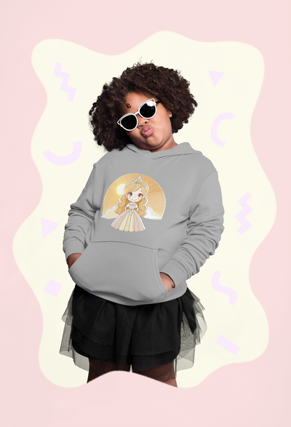 Sudadera con capucha premium para niños Princess Yellow Sunrise