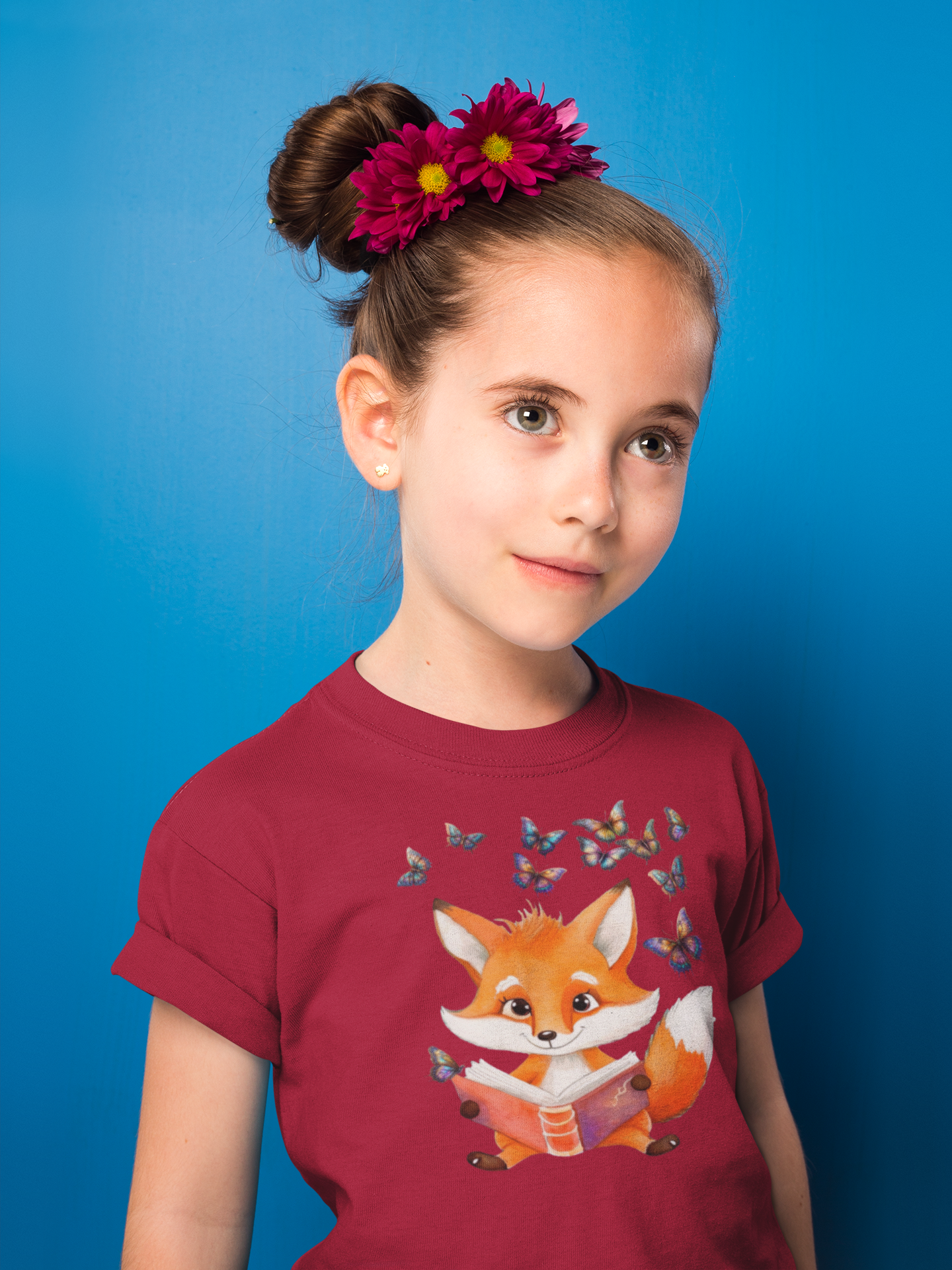 T-Shirt Kids Fox with Butterfly Group