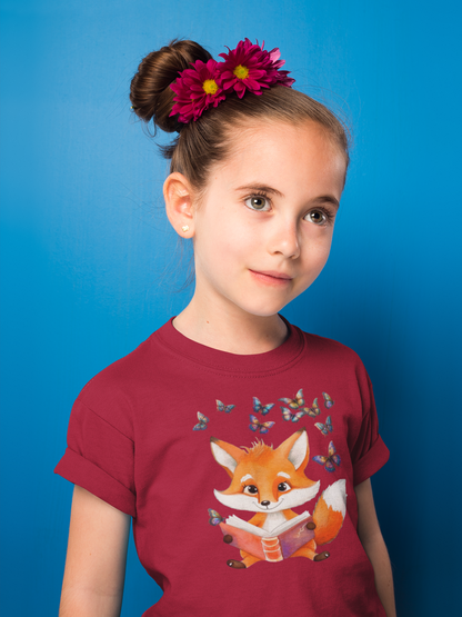 Fuchs mit Schmetterling Gruppe T-Shirt Kids SK
