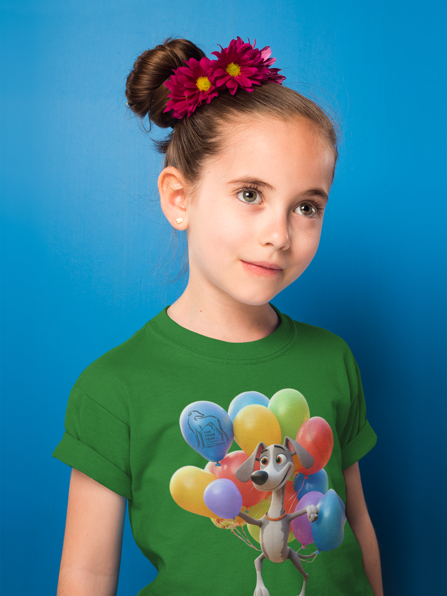 Unisex Kinder Premium organic T-Shirt - Windhund Comic 1 FARFROMFEAR