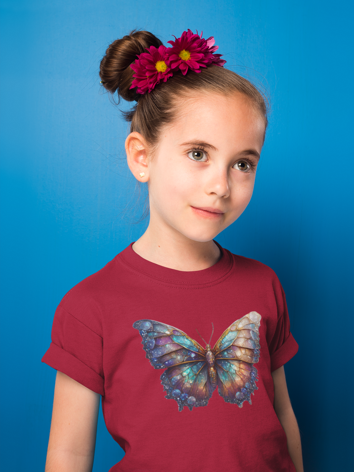 T-Shirt Kids Galaxy Butterfly