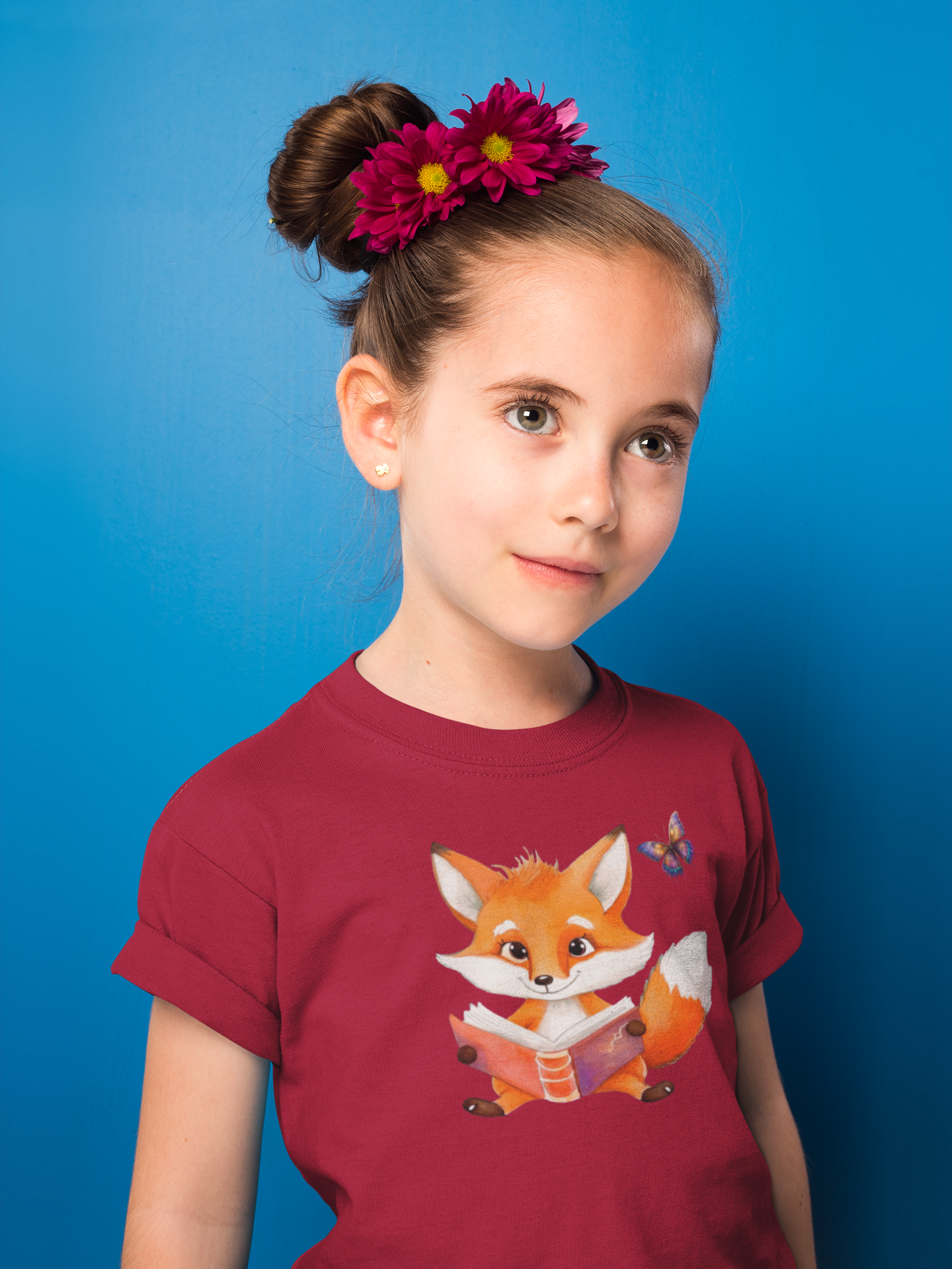 T-Shirt Kids Fox with Butterfly