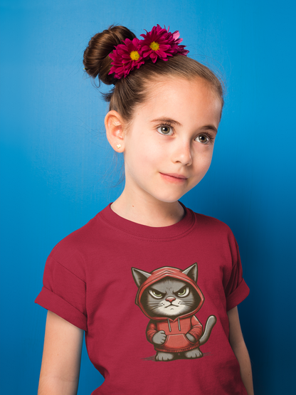 Grimmige Katze T-Shirt Kids SK