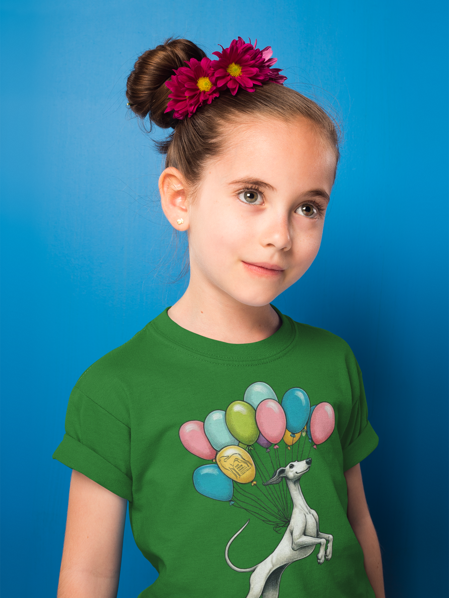 Unisex Kinder Premium organic T-Shirt - Windhund Luftballons FARFROMFEAR