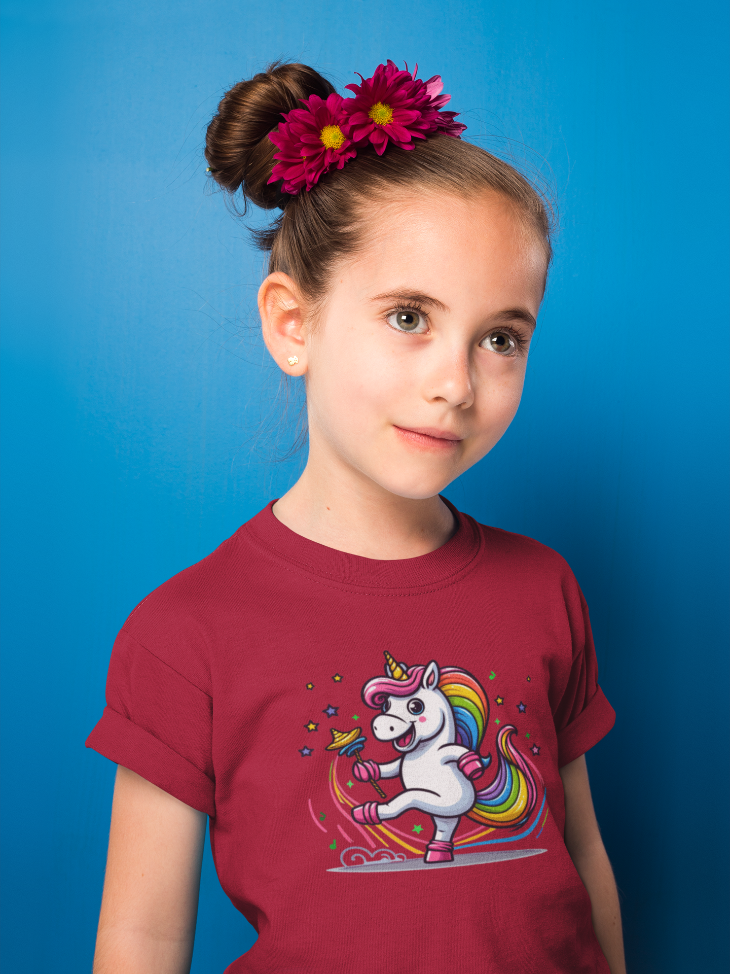 Einhorn mit Daumen hoch T-Shirt Kids SK