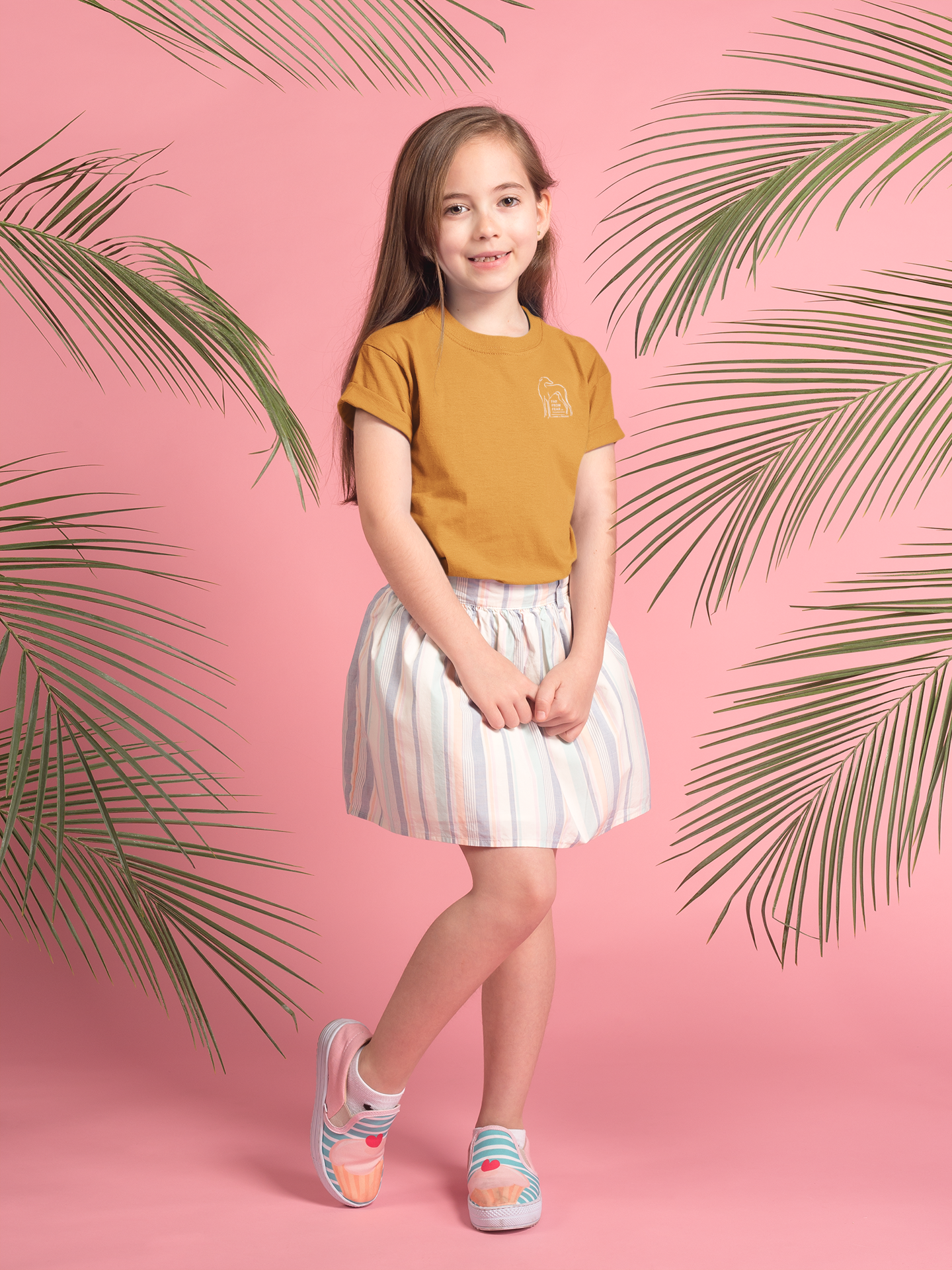 Unisex Kinder Premium organic T-Shirt DTF Druck - FARFROMFEAR Tierschutz Einseitiger Druck V1