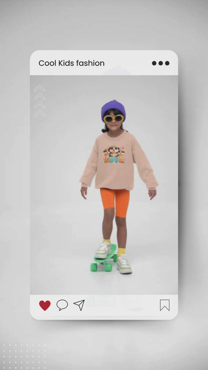 Sudadera infantil Love Meerkat de algodón orgánico de alta calidad y duradera - Sudadera Mini Changer 2 PCS/PCS SH
