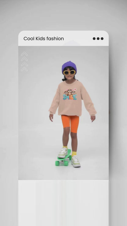 Sudadera infantil Love Meerkat de algodón orgánico de alta calidad y duradera - Sudadera Mini Changer 2 PCS/PCS SH