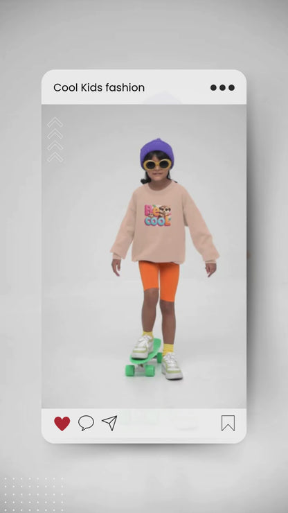 Be Cool Erdmännchen Kinder Pullover Sweatshirt Bio Baumwolle Hochwertig Langlebig - Mini Changer Sweatshirt 2 ST/ST SH