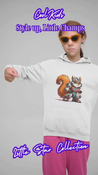 Eichhörnchen Transformer Rio - Hochwertiger Mittelschwerer Fleece-Hoodie für Jugendliche - Weltweit Verfügbar - GL