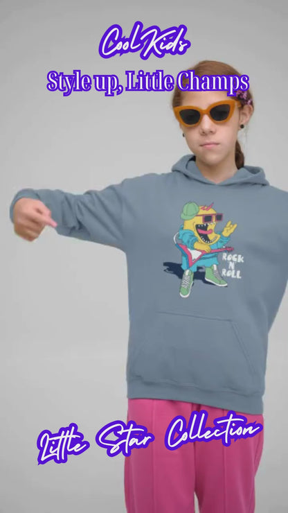 Rock N Roll Monster - Hochwertiger Mittelschwerer Fleece-Hoodie für Jugendliche - Weltweit Verfügbar - GL