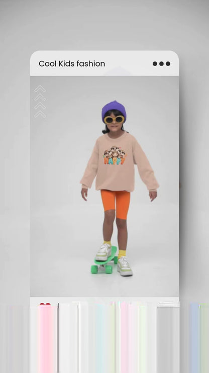 Sudadera infantil Happy Meerkat de algodón orgánico de alta calidad y duradera - Sudadera Mini Changer 2 PCS/PCS SH