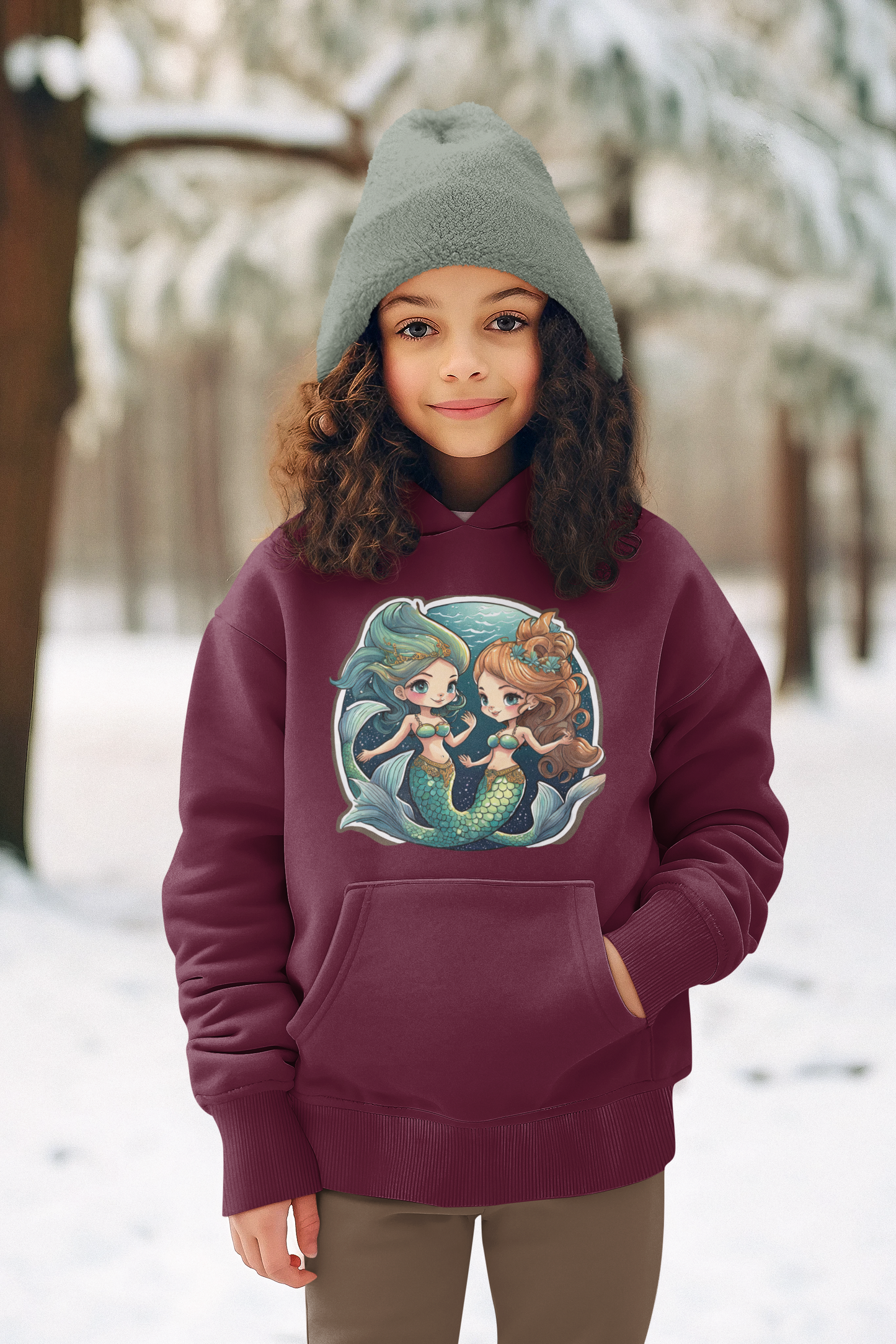 Kids Premium Hooded Sweat Mermaids