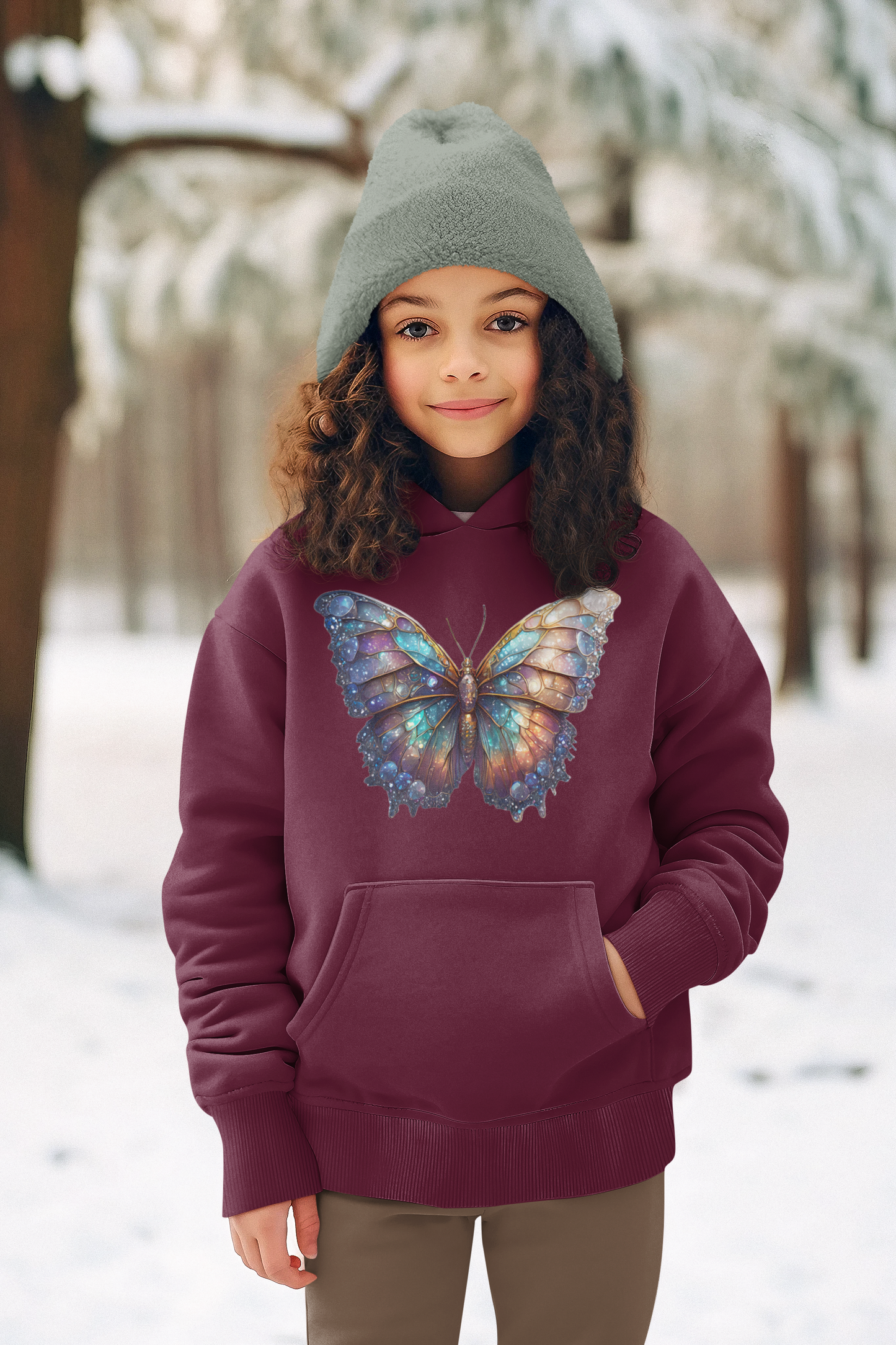 Sudadera con capucha Mini Cruiser Mariposa Galaxy