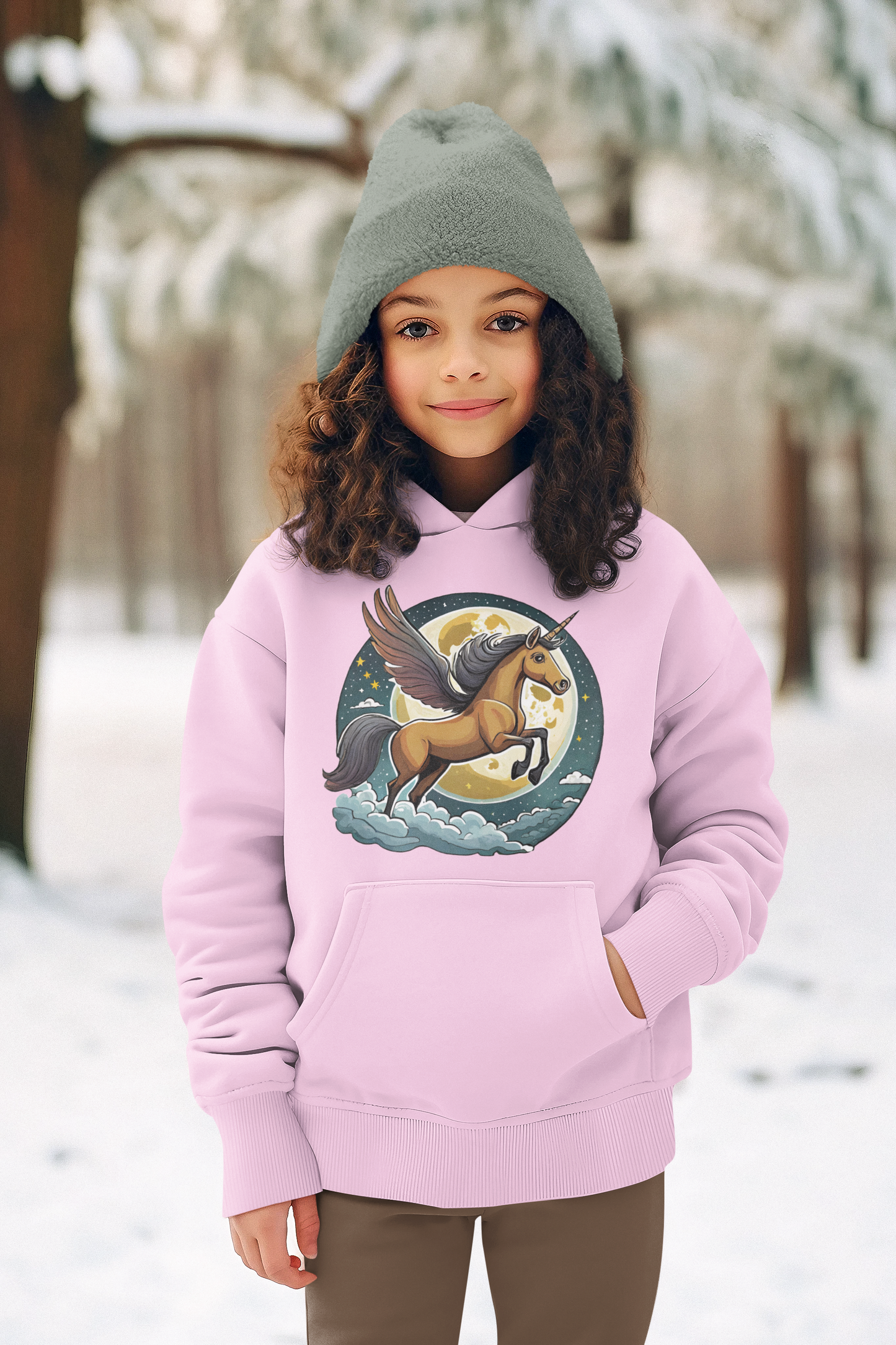 Kids Premium Hooded Sweat Unicorn