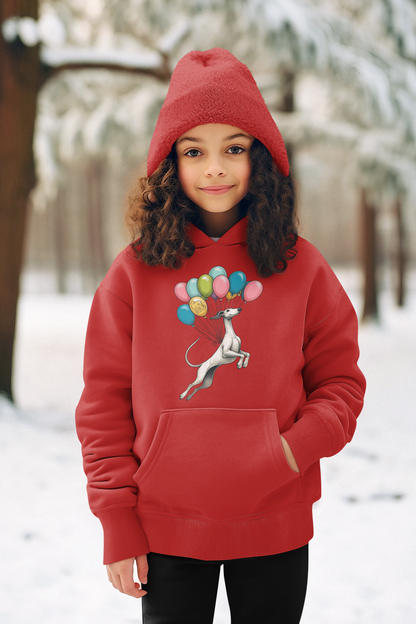Kinder Unisex Premium Hoodie - Windhund Luftballons FARFROMFEAR  - Mini Cruiser Hoodie 2.0 ST/ST