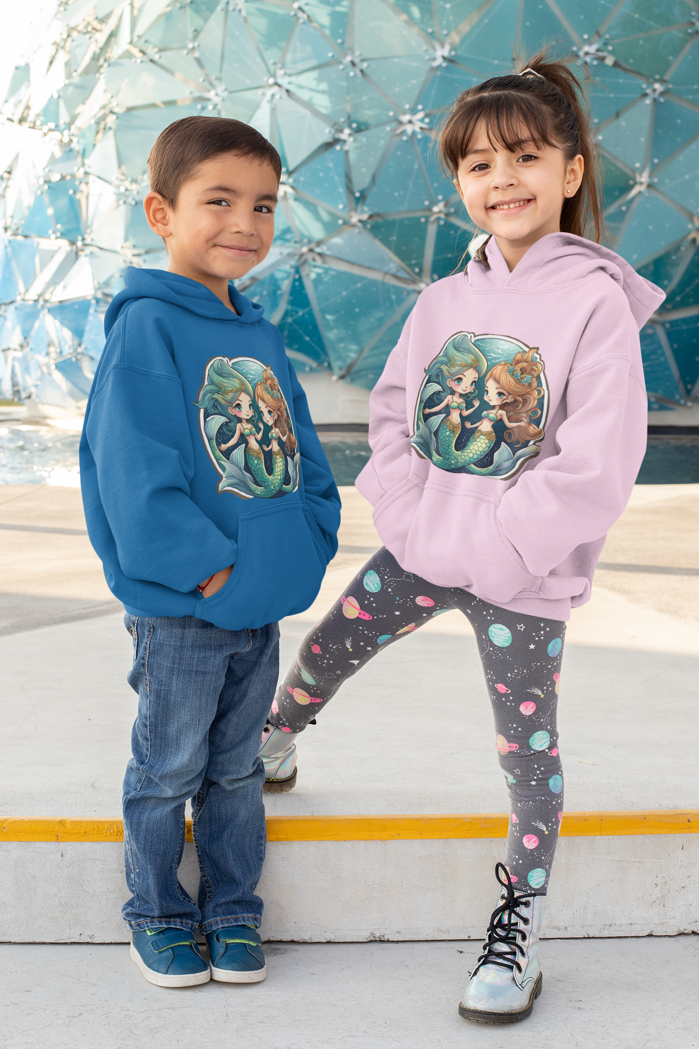 Kids Premium Hooded Sweat Mermaids