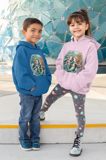 Sudadera con capucha premium para niños Sirenas