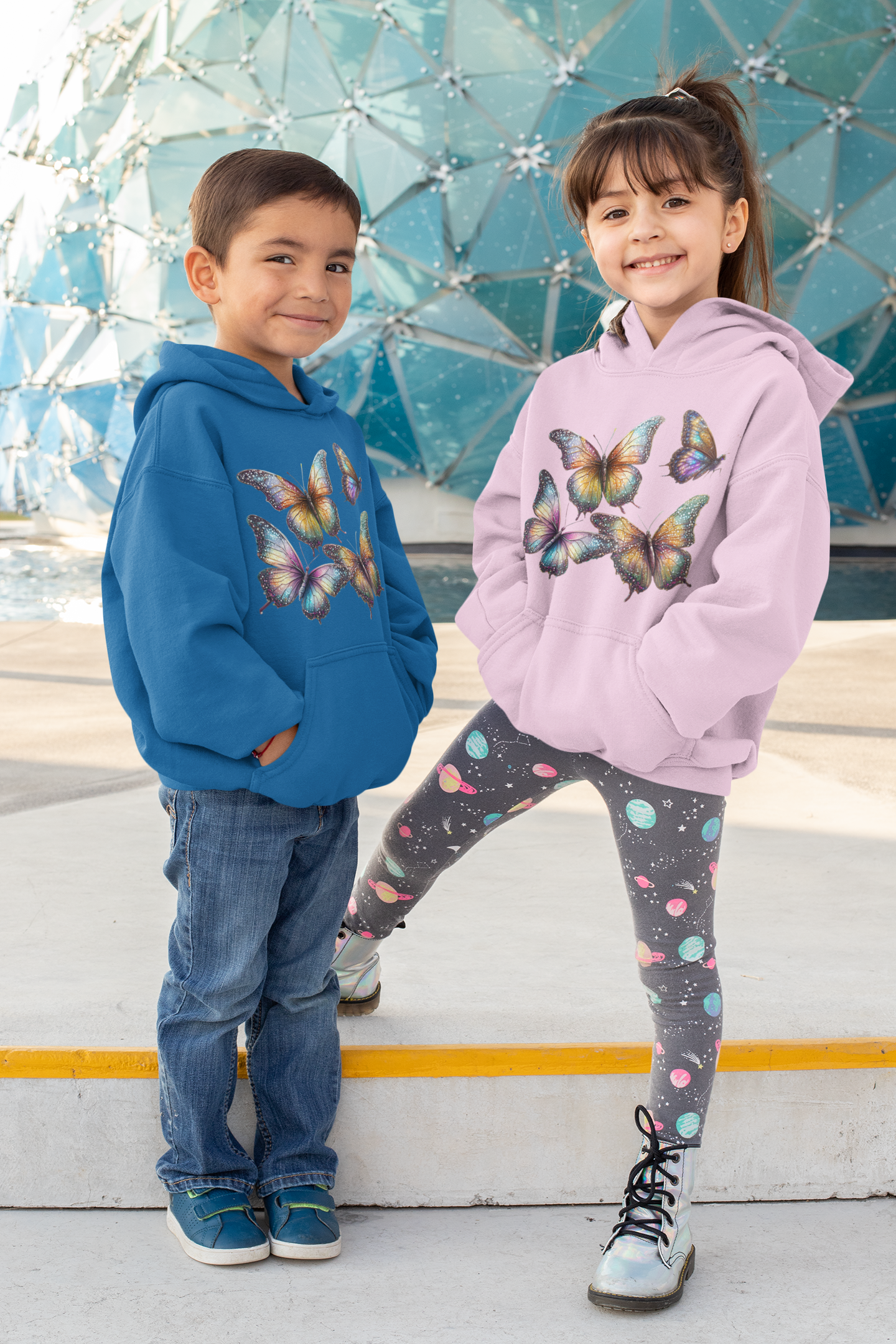 Sudadera con capucha Premium para niños Butterfly Group