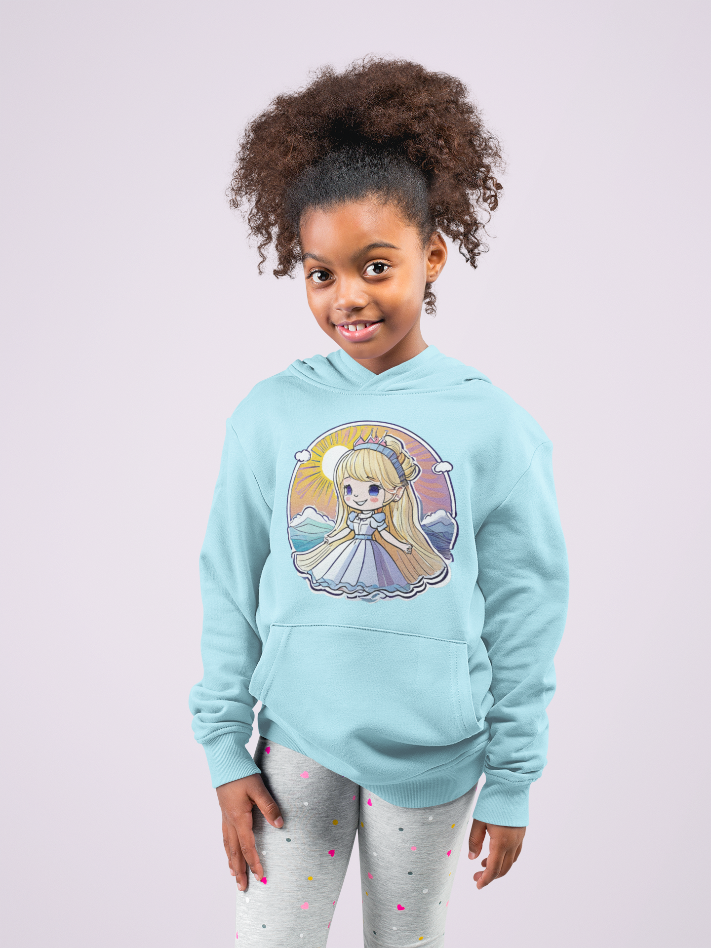 Kids Premium Hooded Sweat Princess Sunrise