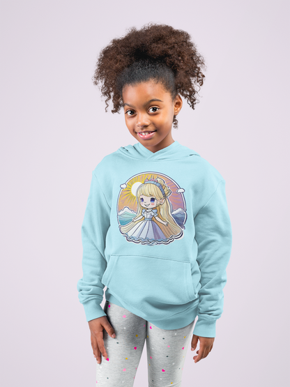 Sudadera con capucha premium para niños Princess Sunrise