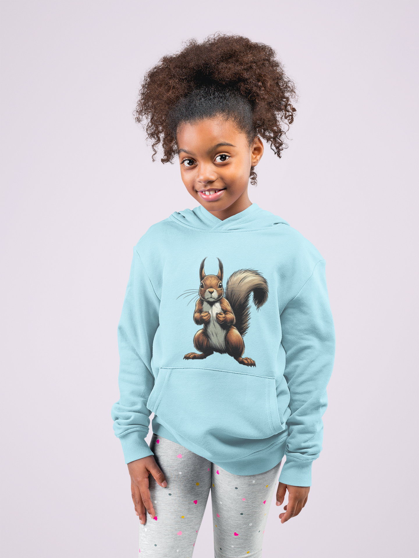 Kids Premium Hooded Sweat Squirrel