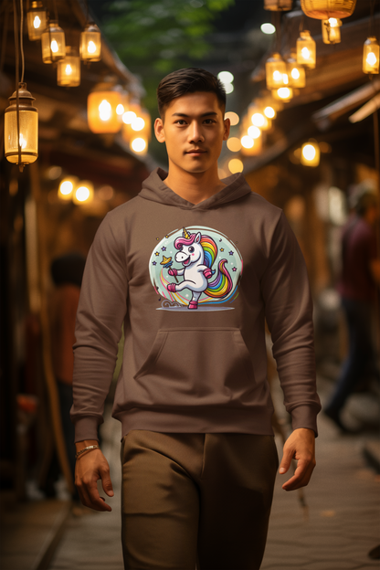 Cruiser hoodie unicorn dancing with bubble