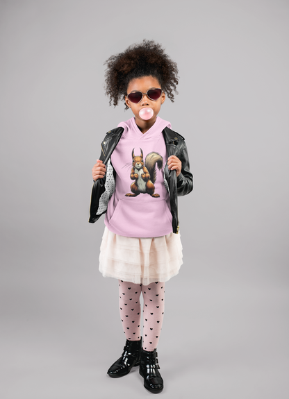 Sudadera con capucha premium para niños Ardilla