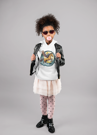 Sudadera con capucha premium para niños Unicornio