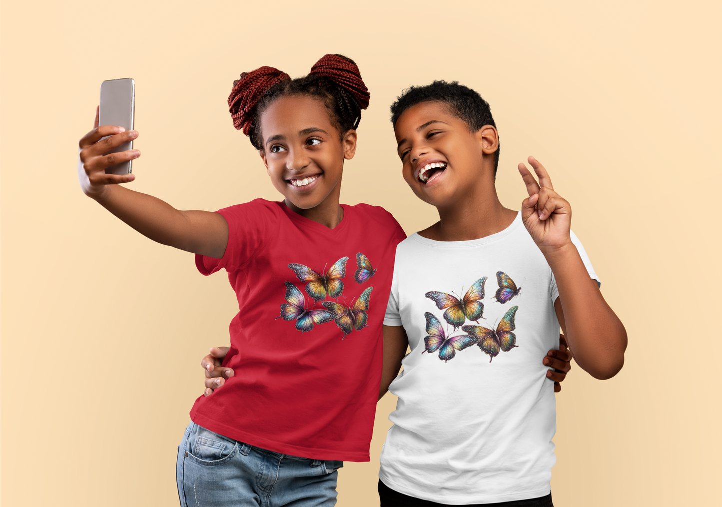 T-Shirt Kids Butterfly Group